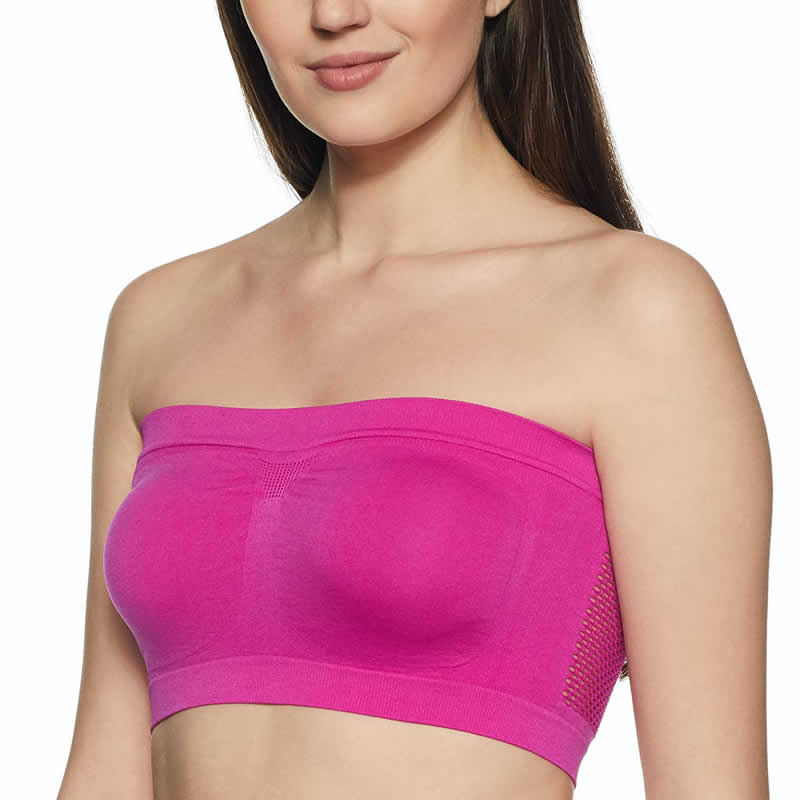 Non-Wired Seamless Non Padded Strapless Tube Top Bra Pack of 2, Lingerie,  Bra Free Delivery India.