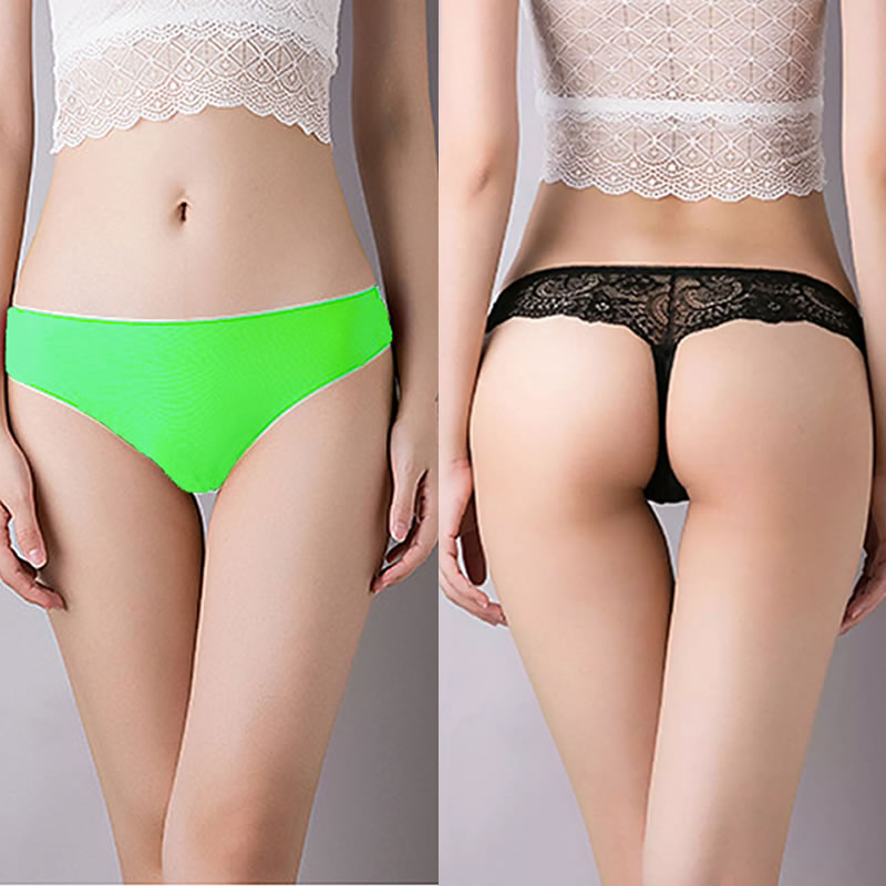 Lace Transparent Heavy Embroidered Bridal Honeymoon Panty Pack of