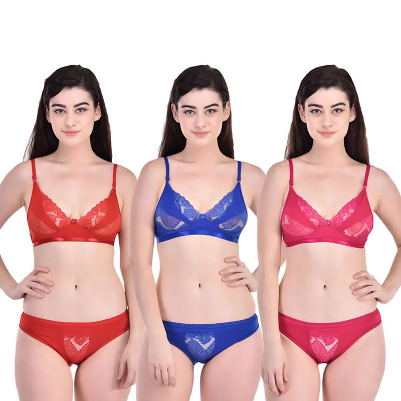 Net Bikini Women Fancy Bra Panty Set, Printed at Rs 120/set in New