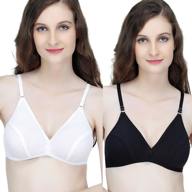 Littledesire Cotton Full Coverage Bra (Pack of 2), Lingerie, Bra Free  Delivery India.
