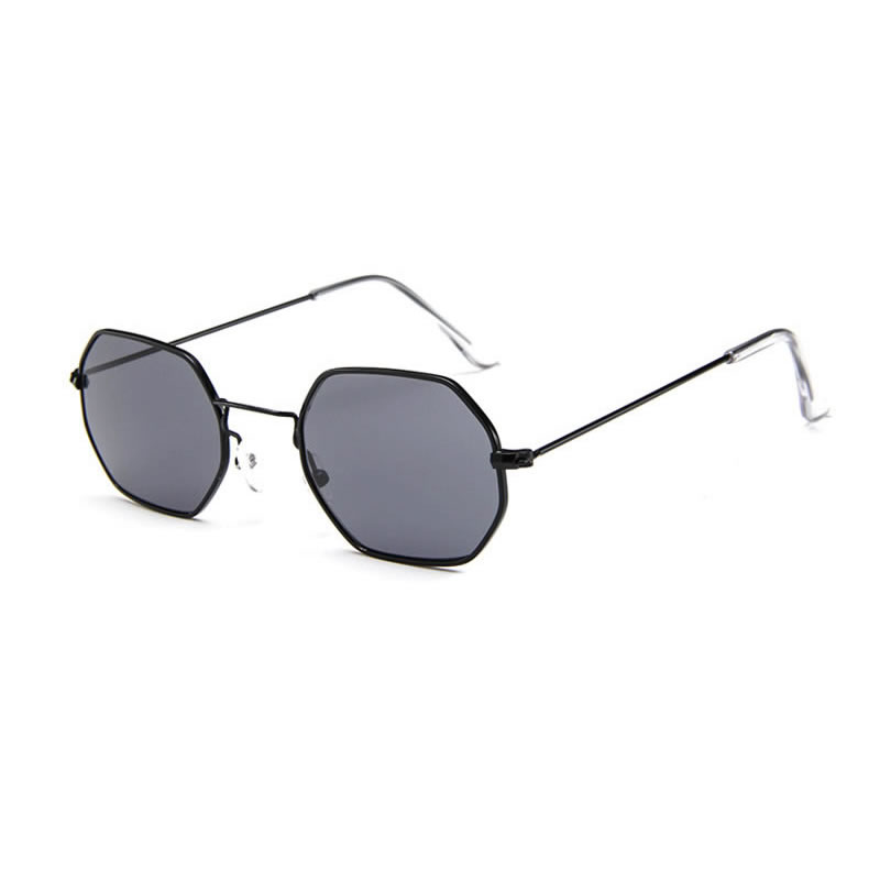 Classic Hexagon Shape Metal Frame Unisex Sunglasses UV400, Sunglasses ...