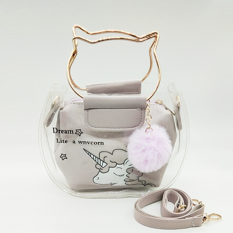 Lovely Girl Print Transparent Shoulder Jelly Sling Bag, Bags & Wallets ...