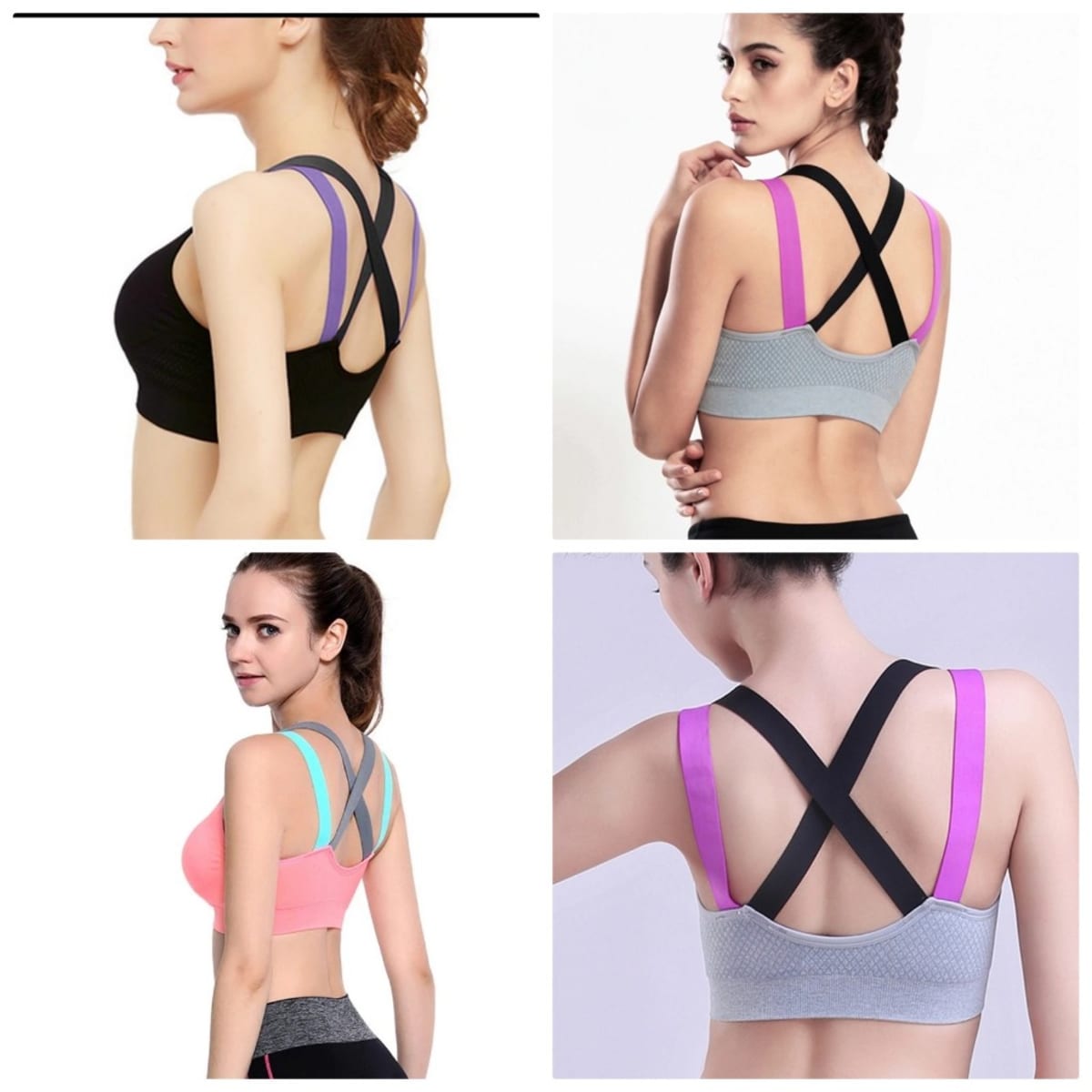 Cross Strap Gym Fitness Running Yoga Padded Sport Bra, Lingerie, Sports Bra  Free Delivery India.