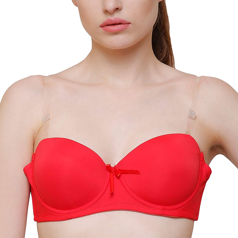 Lace Push-Up Red Transparent Straps Bra at Rs 60/piece in New Delhi