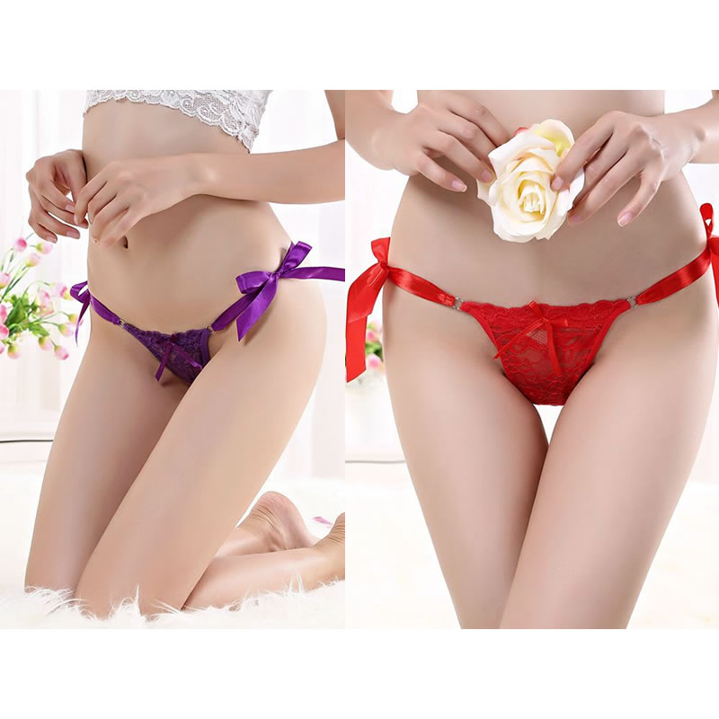 Littledesire Lace Butterfly Thongs G-Strings Underwear, Lingerie, Panties  Free Delivery India.