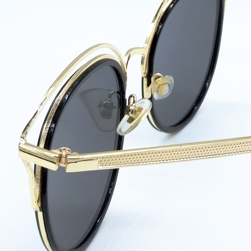 Designer Round Mirrored Lens Metal Frame Sunglasses, Sunglasses, Women ...