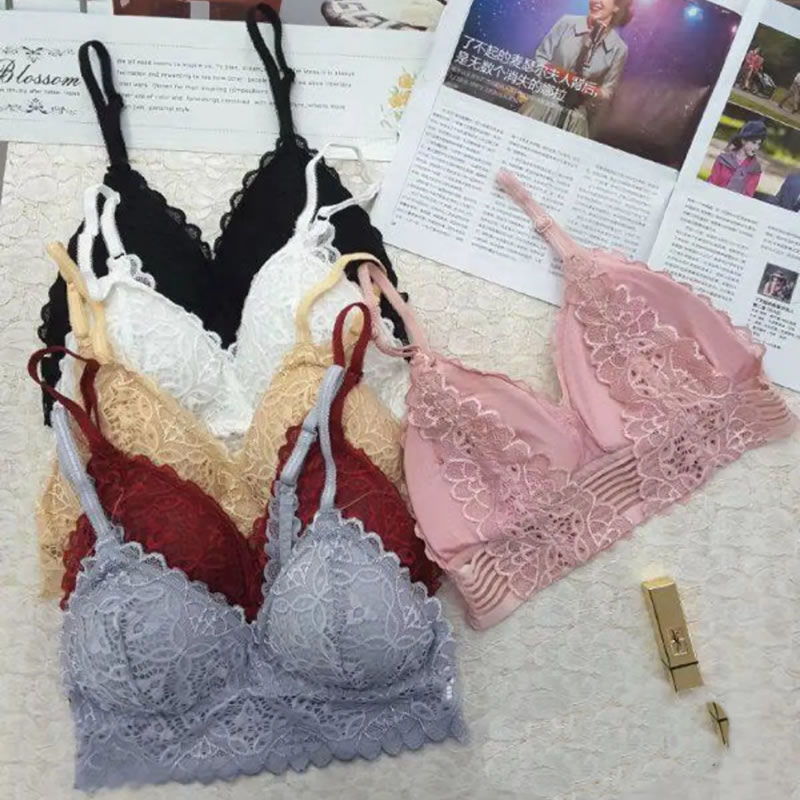 Beautiful Back Floral Lace Triangle Strappy Bralette , Lingerie, Sports Bra  Free Delivery India.