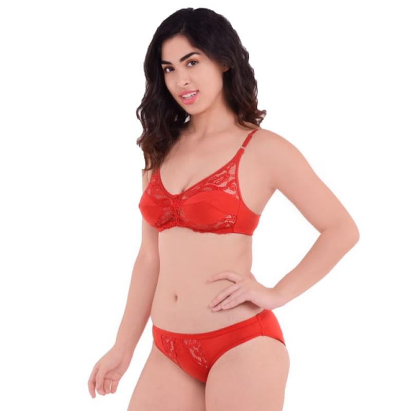 Littledesire - Bridal Premium Lace Soft Net Bra Panty - 3 Set Shop Online  at  bra-panty-3-set-3833 Free Delivery & COD Available in India