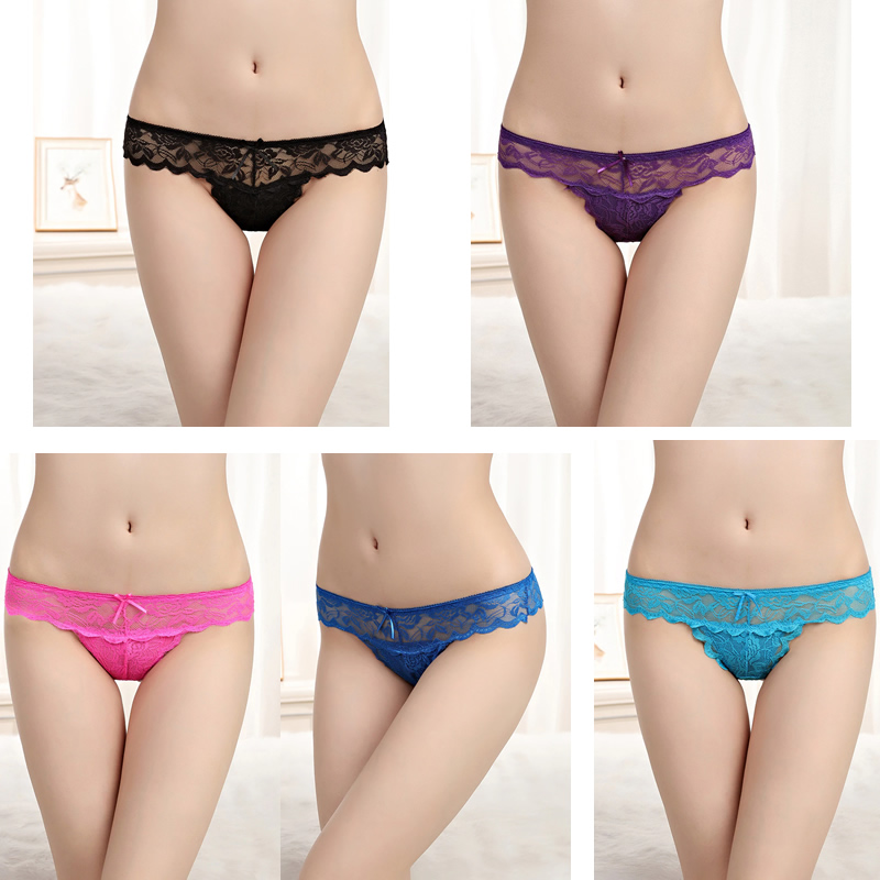 Littledesire Bow Floral Lace Transparent Panty , Lingerie, Panties Free  Delivery India.