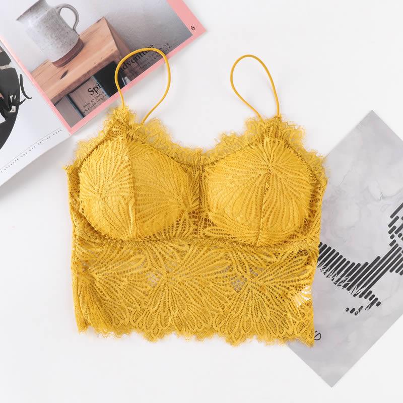 Yellow Paisley Bralette Top - The Indi Threads
