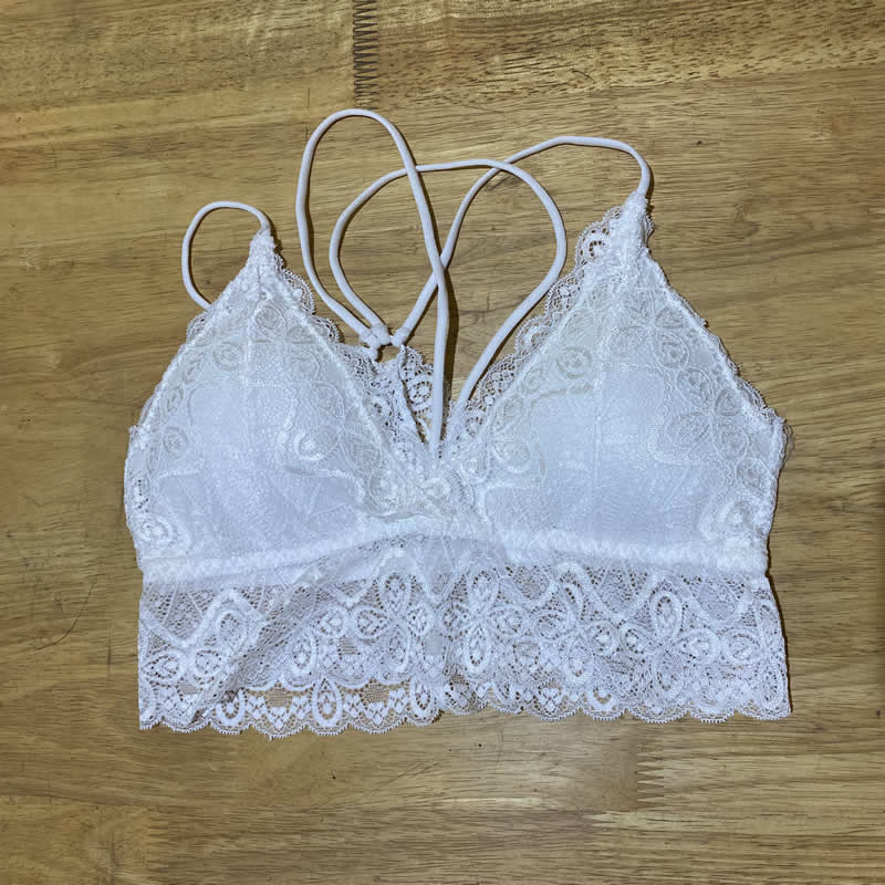 Floral Lace Beautiful Wireless Style Bralette Tube , Lingerie, Sports ...