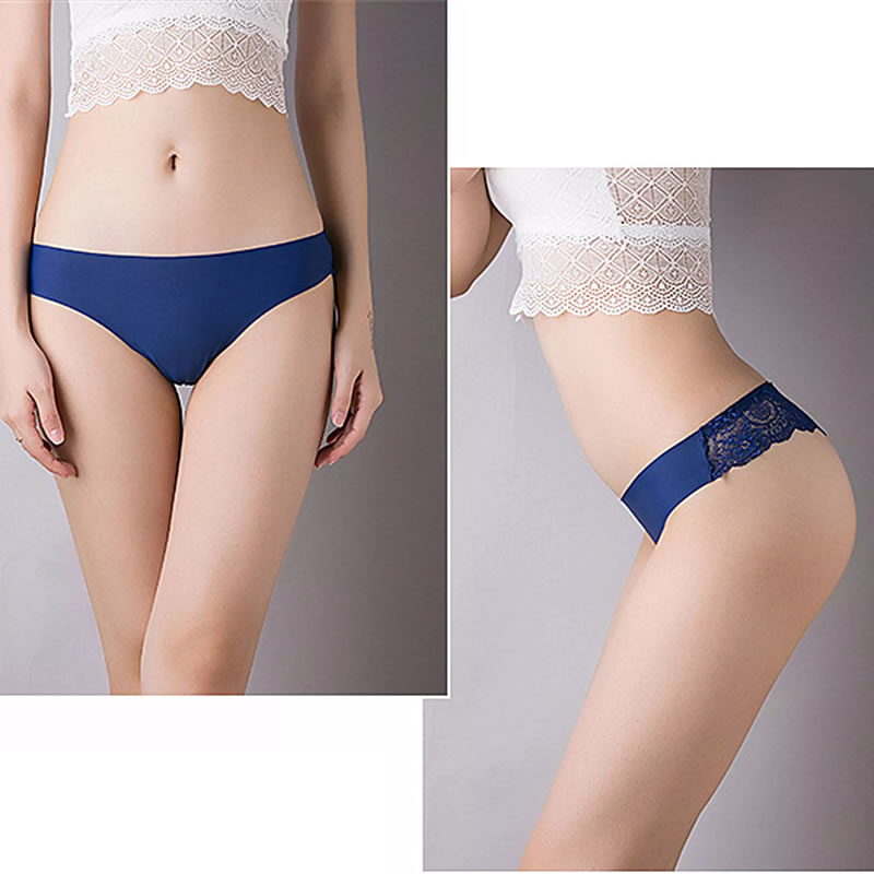 Lace Transparent Heavy Embroidered Bridal Honeymoon Panty Pack of