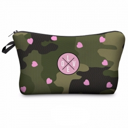 Littledesire Pink Heart Makeup Cosmetic Zipper Bag