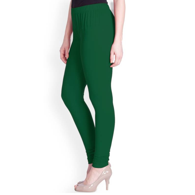 Lux Lyra Parrot Green Free Size Ankle Leggings Pack of 3