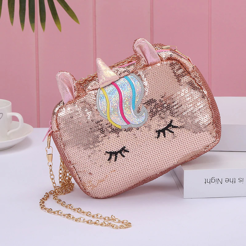 Unicorn Glitter Sequin Cross body Shoulder Bag for Girls, Bags ...