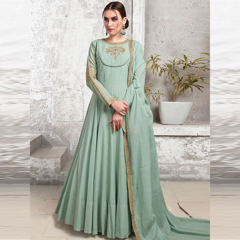 Littledesire Embroidered Long Kurta With Dupatta, Ethnic Wear, Party ...
