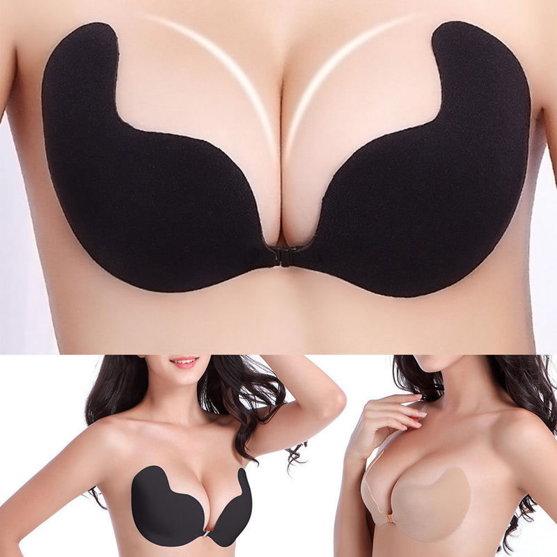 Self Adhesive Bra Seamless Strapless Push Up Silicone Sticky With