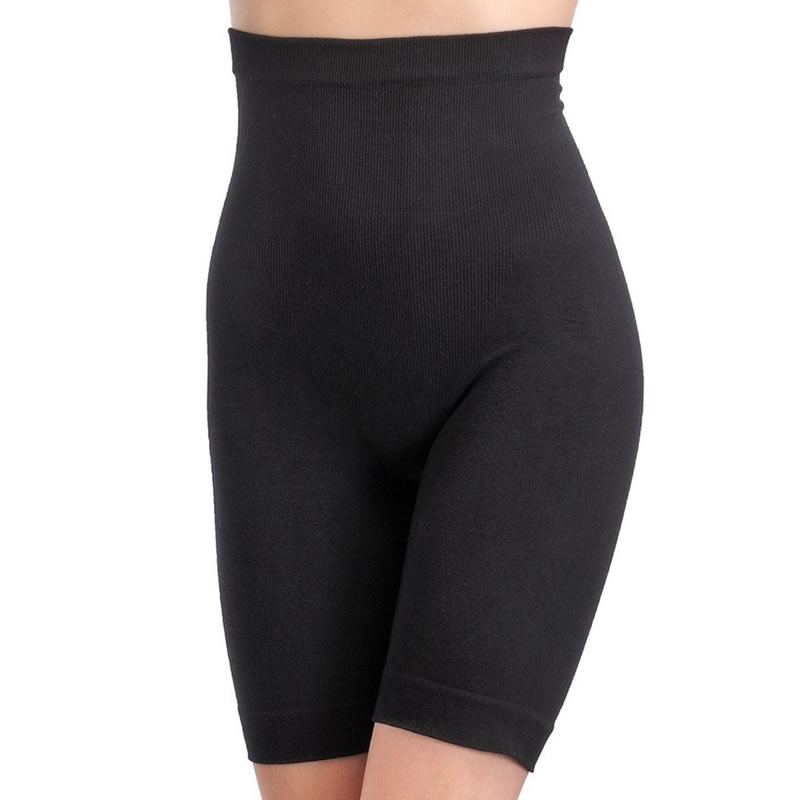 Swenson- Womens Stretch Nylon Seamlessss Tummys Control Blended High Waist  Tummy Thighs Shapewear Bodys Shaper High Waist (Black) (XL, Black) (XXL