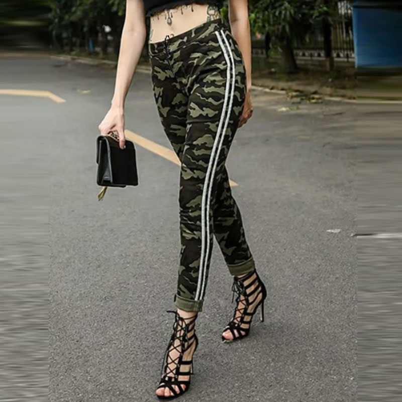 Buy Womens Camouflage Pants Camo Casual Cargo Joggers Trousers Hip Hop  Rock Trousers Pocket High Waist Beam Overalls at Amazonin